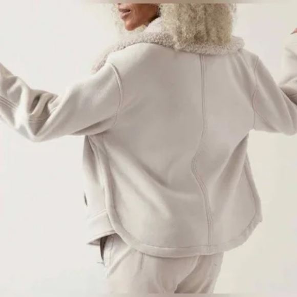 Athleta Westbound Sherpa Lined Modal Jacket New With Tag - Picture 4 of 16